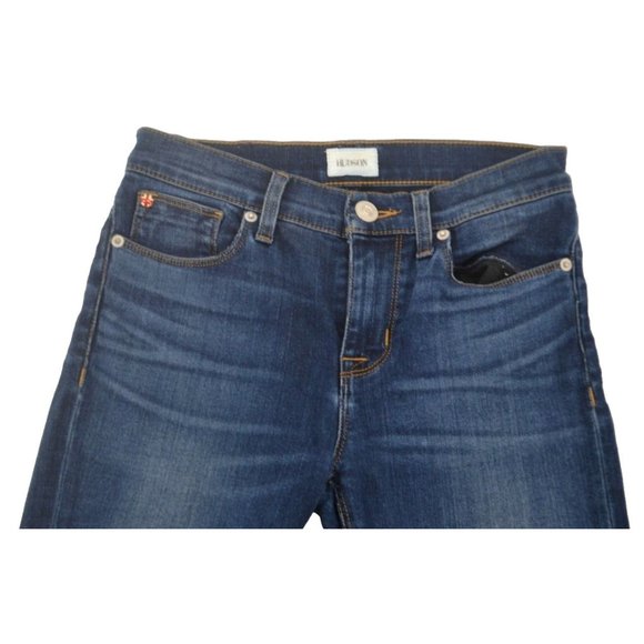 HUDSON Women's Nico Midrise Super Skinny Jeans SIZE 25 Dark Wash - Picture 5 of 9